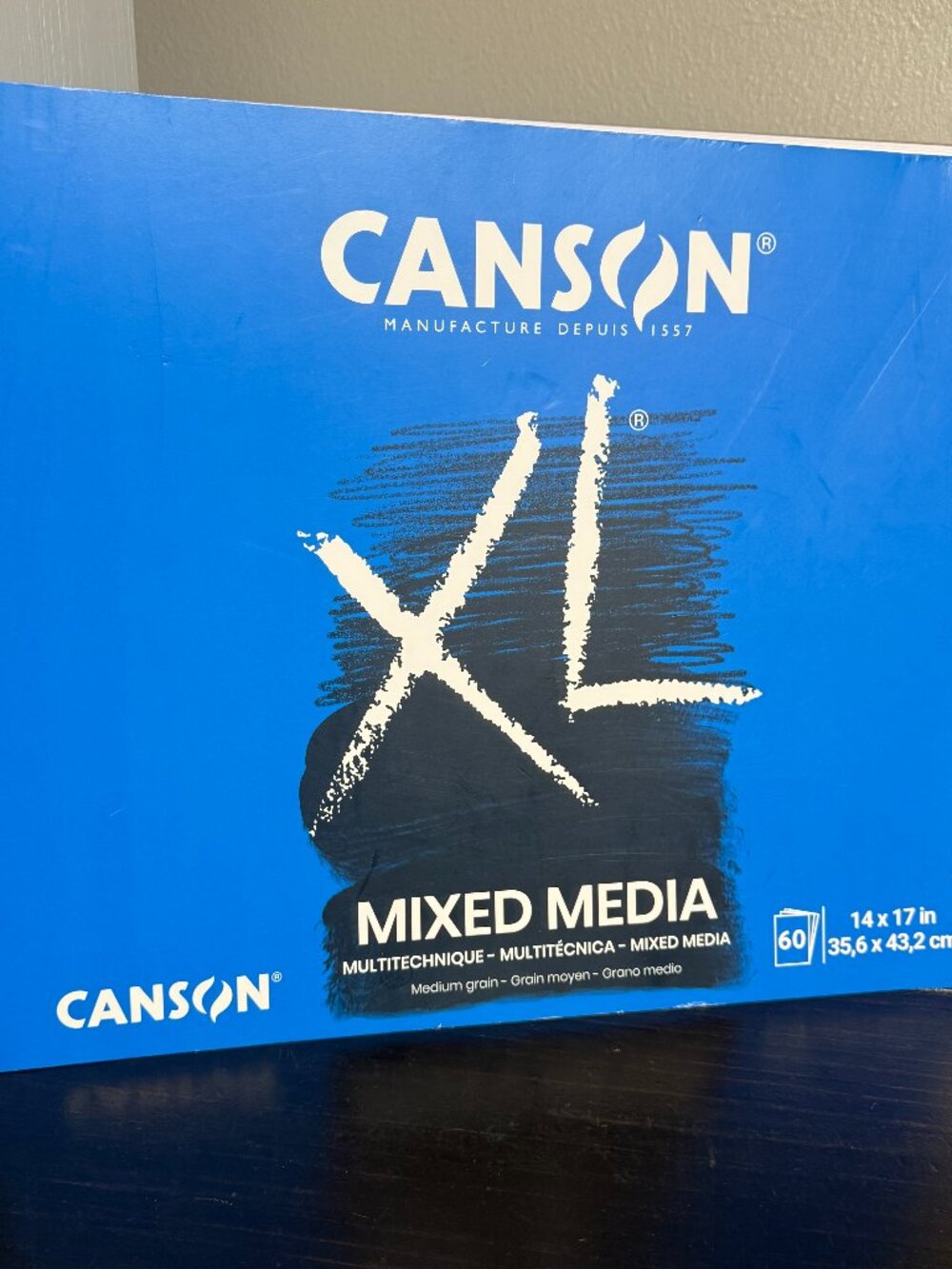 Canson XL Mix Media Pad 14X17 LARGE 98lb 60 Sheets New Unused Spiral Bound Art